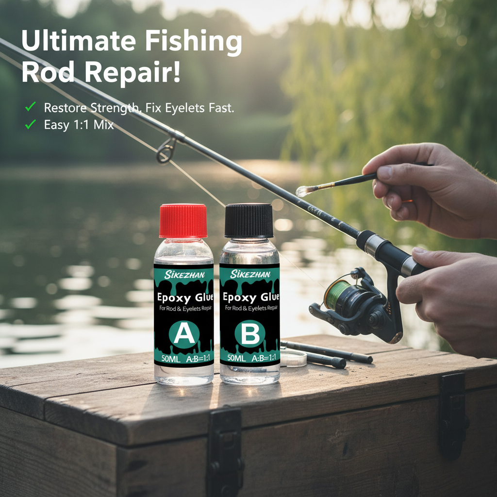 Fishing Rod Repair Kit - AB Epoxy 1:1 for Fishing Rod