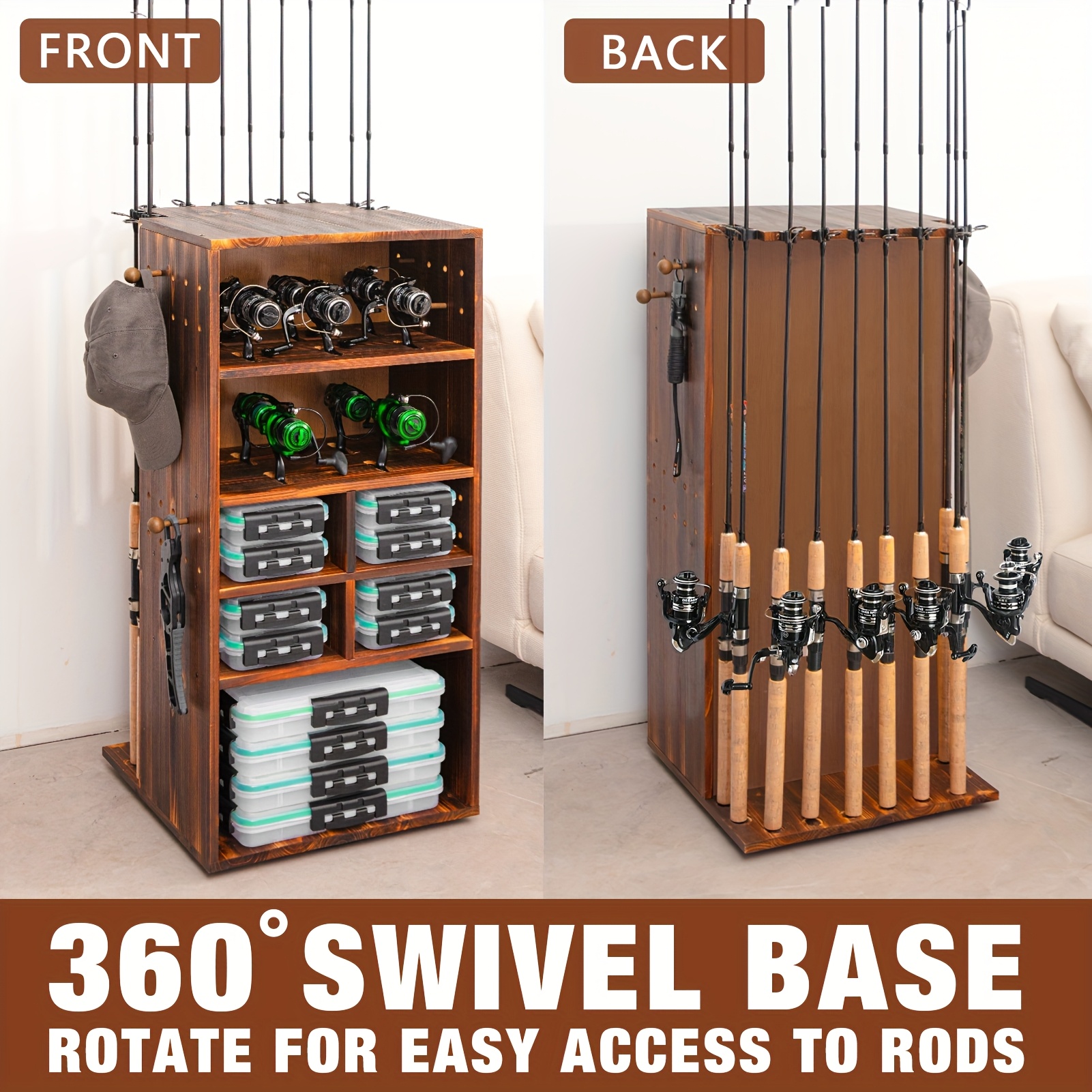 Fishing Rod Combo - Ghosthorn Fishing Rod Holders For Garage
