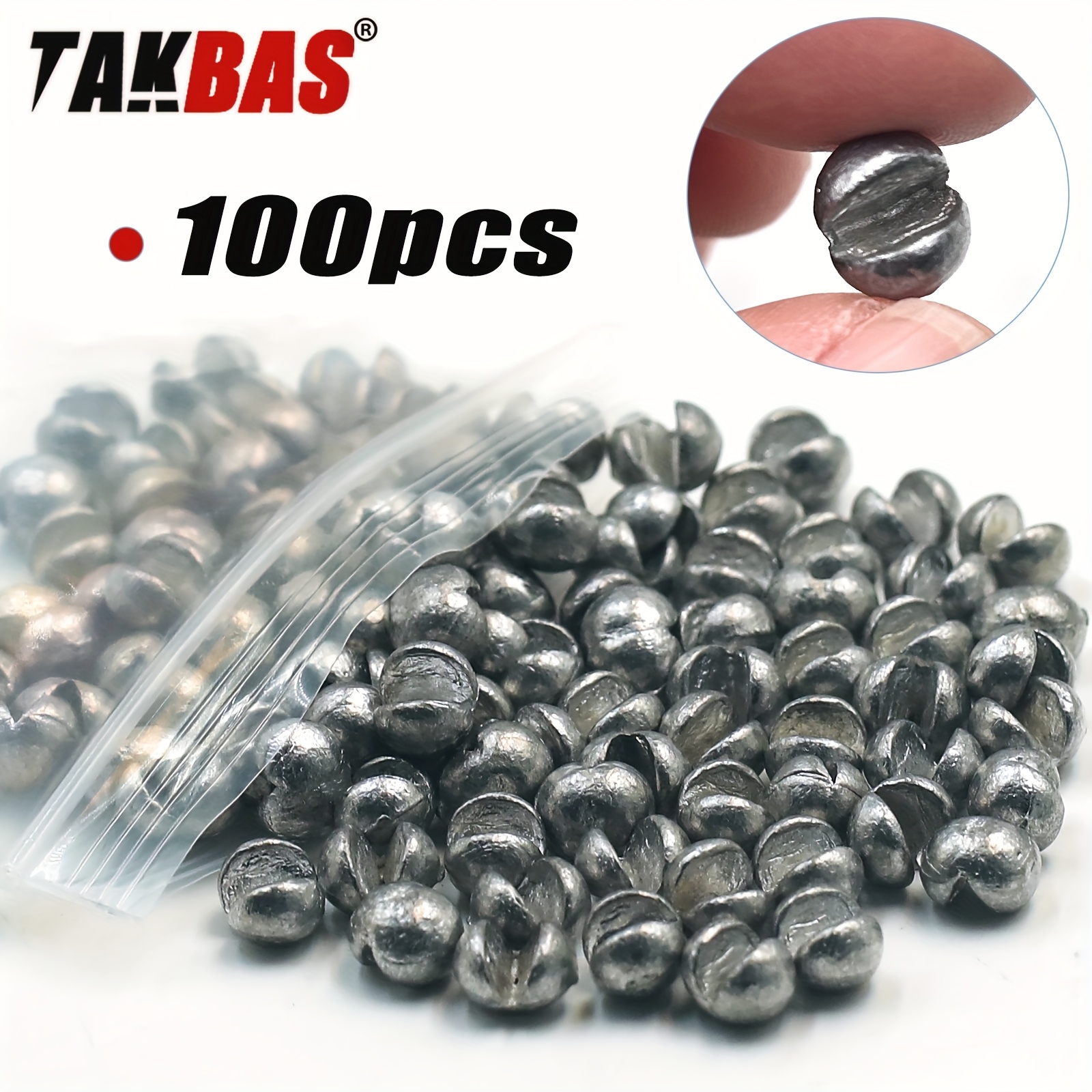 Fishing Rod Building Kit - TAKBAS 100pcs Lead Fishing Weights Sinkers
