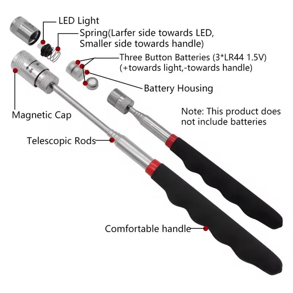 Telescopic Magnetic Pen with L - Fishing Rod Telescopic avaliação e preço