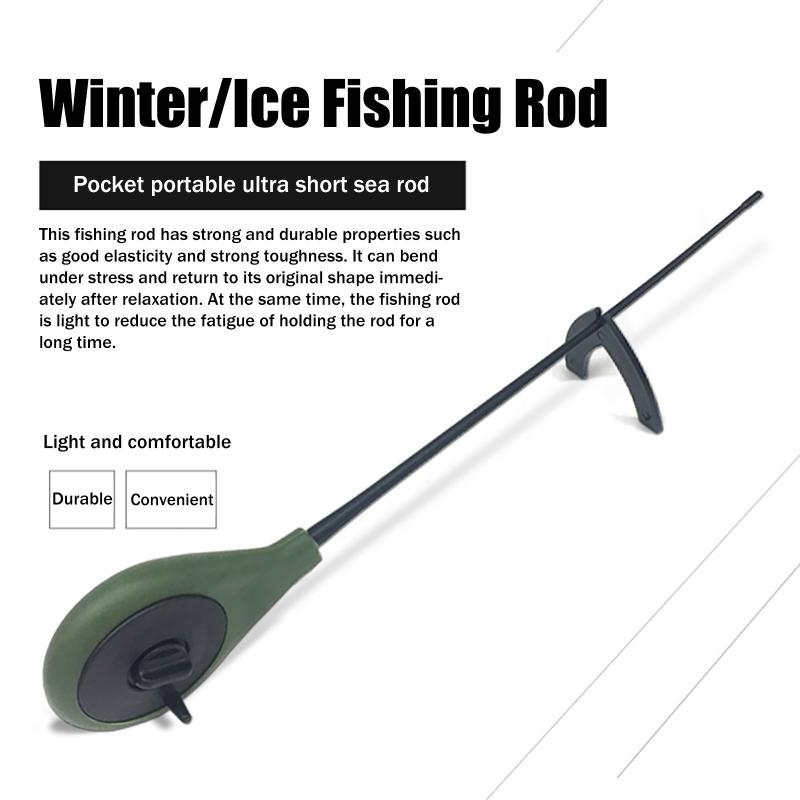 Hot Sale 2PCS Portable Plastic - Fishing Rod Ice avaliação e preço