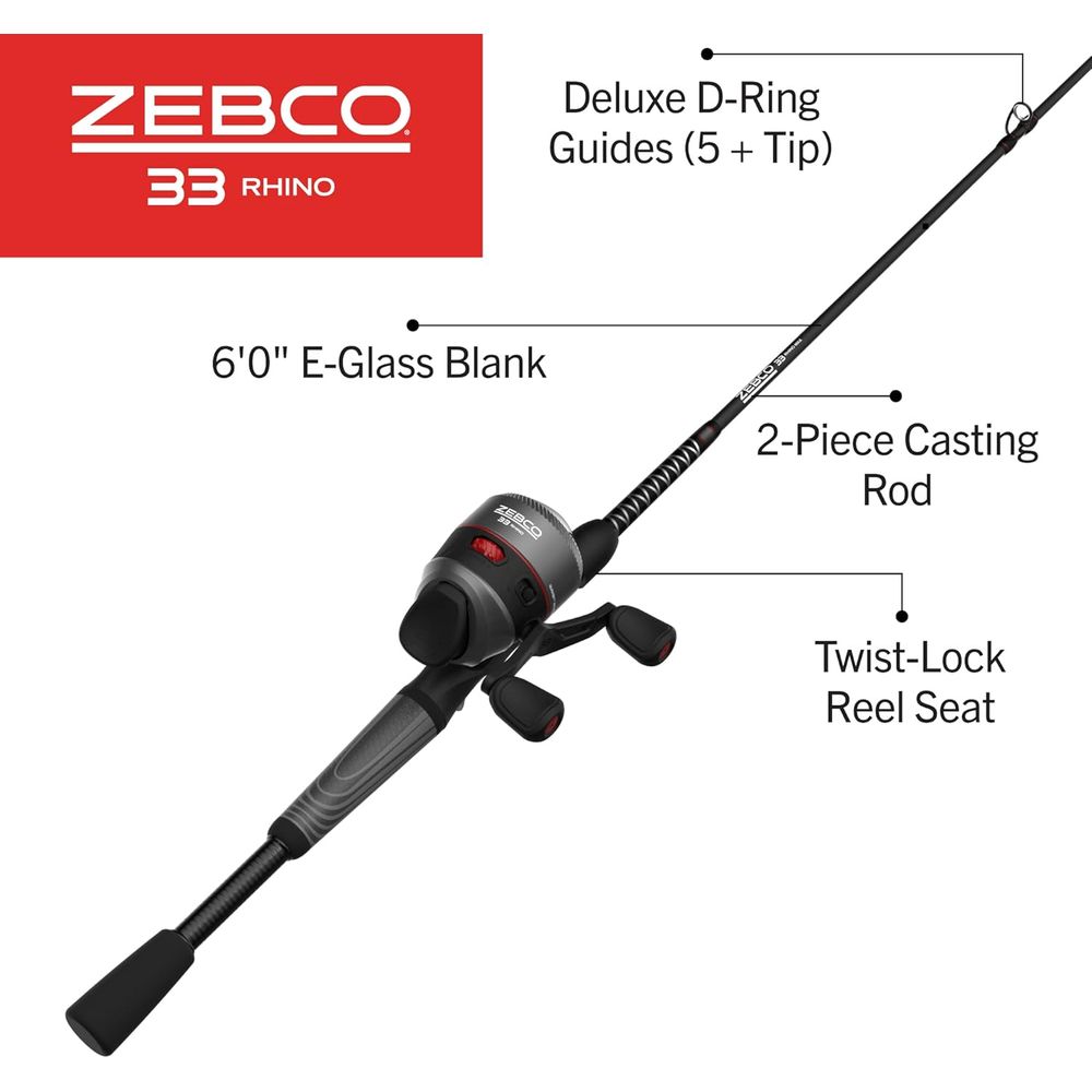 Durable E-Glass Spincast Fishi - Fishing Rod Combo avaliação e preço