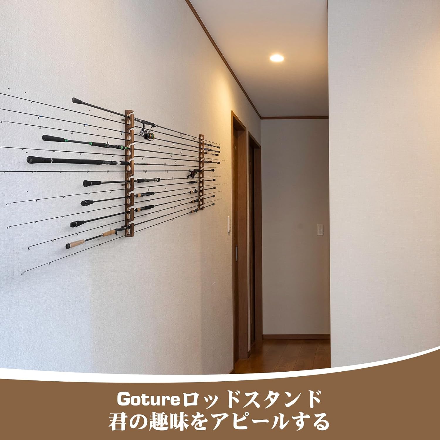 Goture Wood Fishing Rod Holder - Fishing Rod Rack avaliação e preço