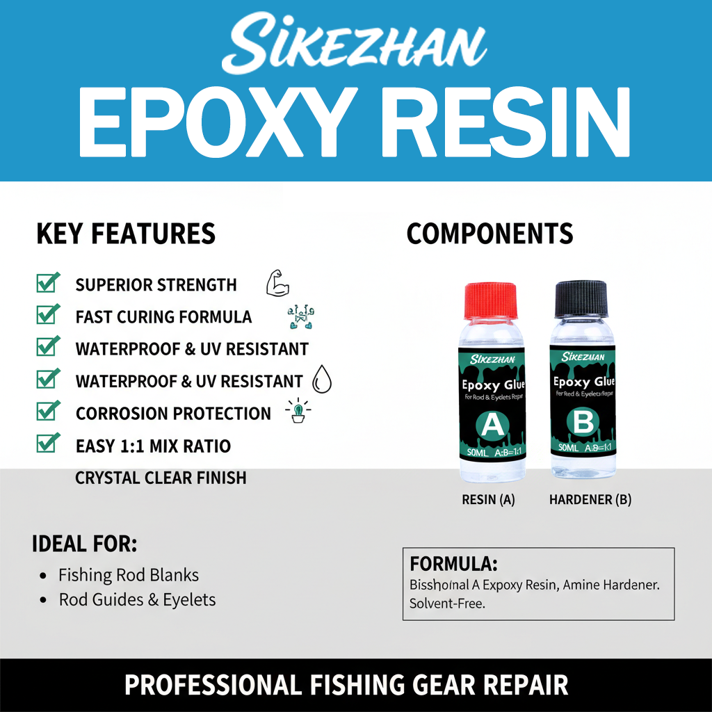 AB Epoxy 1:1 for Fishing Rod R - Fishing Rod Repair Kit avaliação e preço