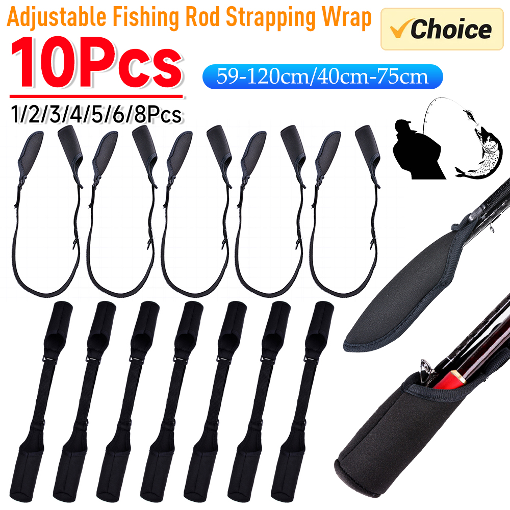 1-10PCS Fishing Rod Socks Srta - Fishing Rod Case avaliação e preço