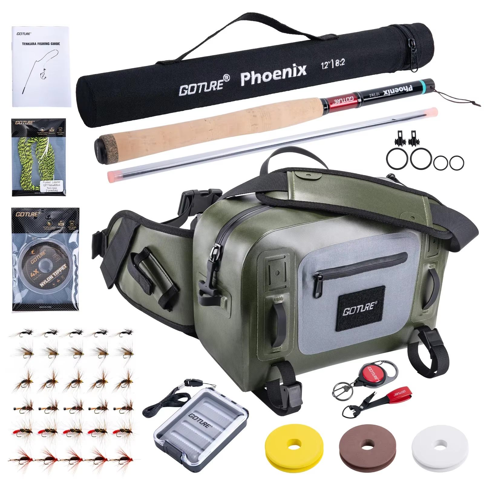 Goture 3.6m Tenkara Rod Set wi - Fishing Rod Fly avaliação e preço