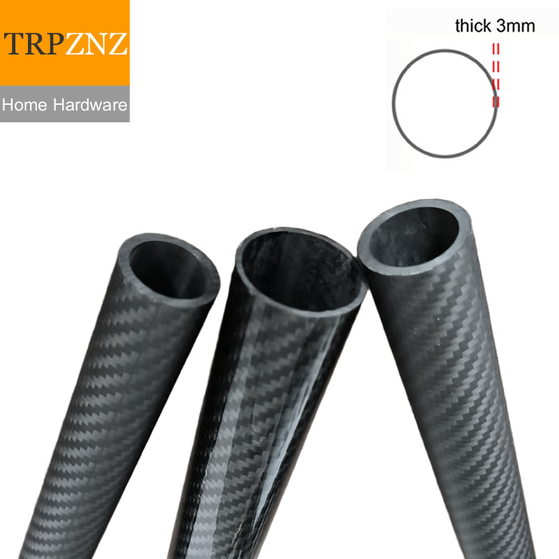 3K Carbon Fiber Tube Pipe OD 1 - Fishing Rod Carbon Fiber avaliação e preço