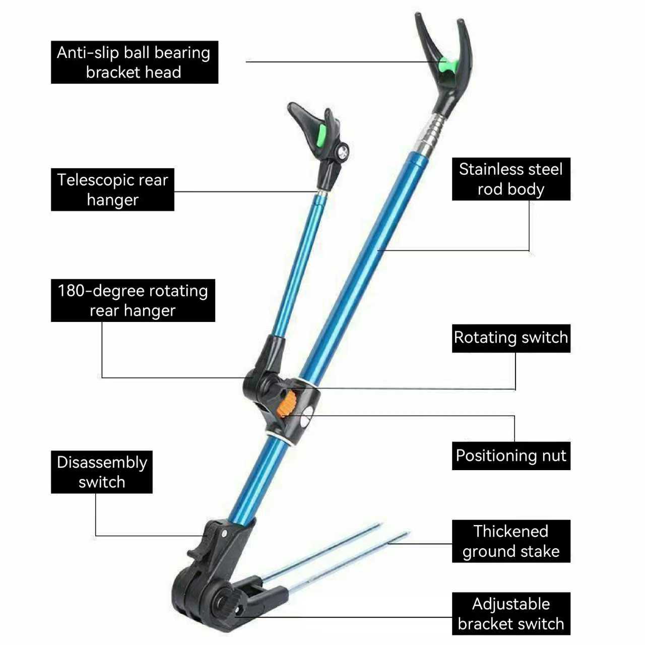Thickened Telescopic Fishing R - Fishing Rod Casting avaliação e preço