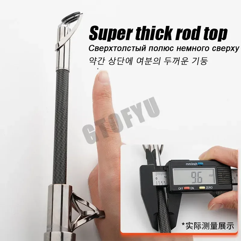 Carbon Fishing Rod 50kg Superh - Fishing Rod Surf avaliação e preço