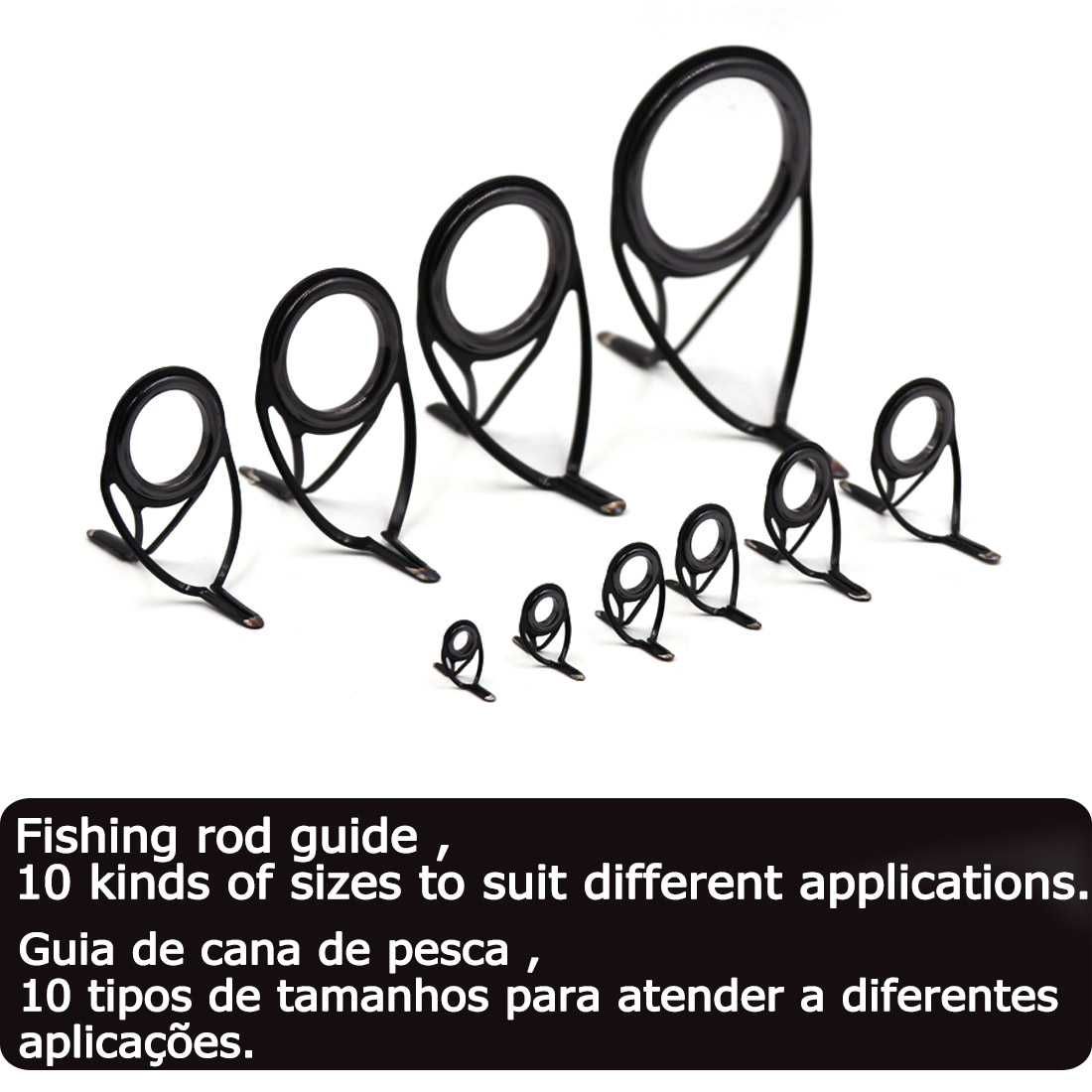 9KM OB Curved Rod Guide Kit 10 - Fishing Rod Spinning avaliação e preço