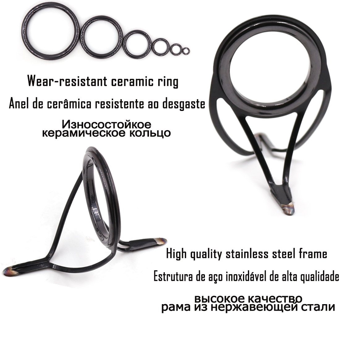 9KM OB Curved Rod Guide Kit 10 - Fishing Rod Spinning avaliação e preço