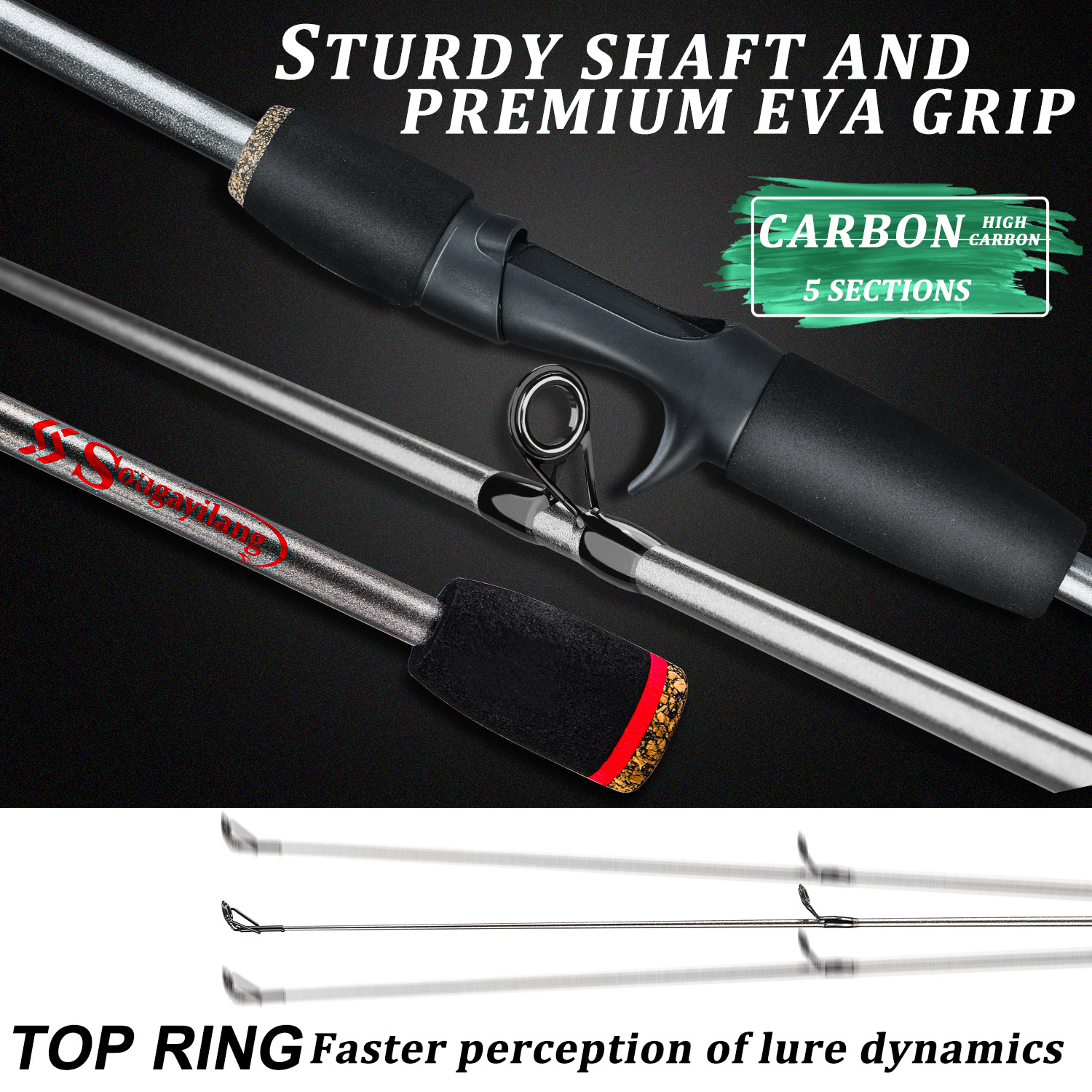 Sougayilang Fishing Rod Combo  - Fishing Rod Carbon Fiber avaliação e preço