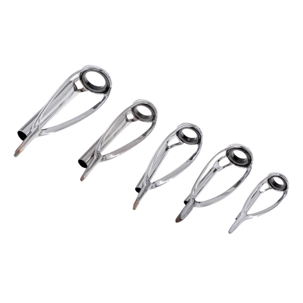 5 Pieces Fishing Rod Tip Kit S - Fishing Rod Guide Replacement avaliação e preço