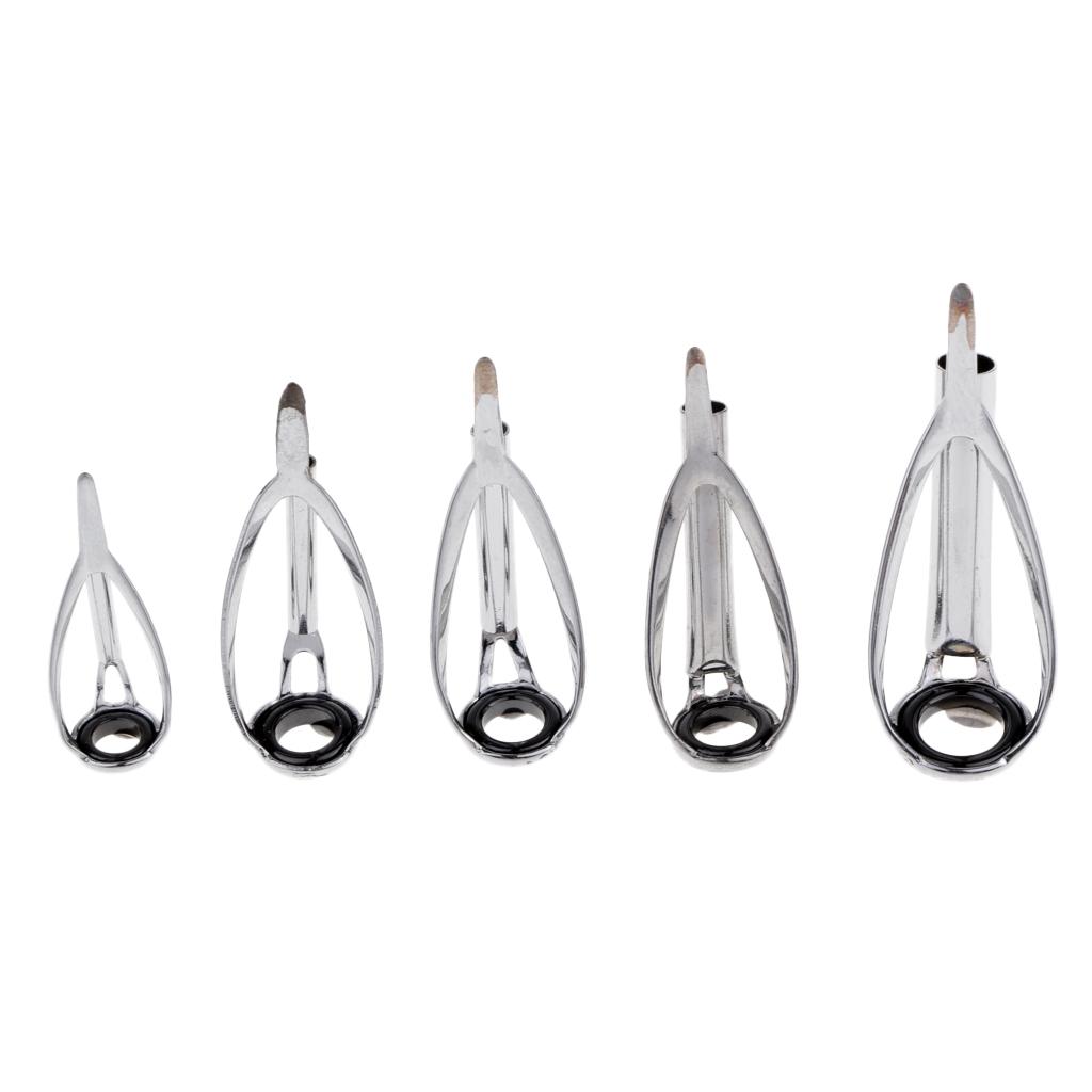 5 Pieces Fishing Rod Tip Kit S - Fishing Rod Guide Replacement avaliação e preço