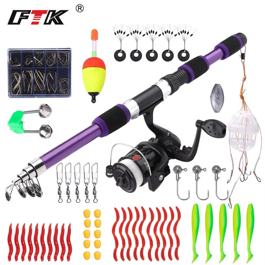 FTK 1.8M Portable Spinning Fis - Fishing Rod Carbon Fiber avaliação e preço